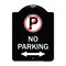 Signmission No Parking Heavy-Gauge Aluminum Architectural Sign, 24" x 18", BW-1824-23819 A-DES-BW-1824-23819 - alternate 1
